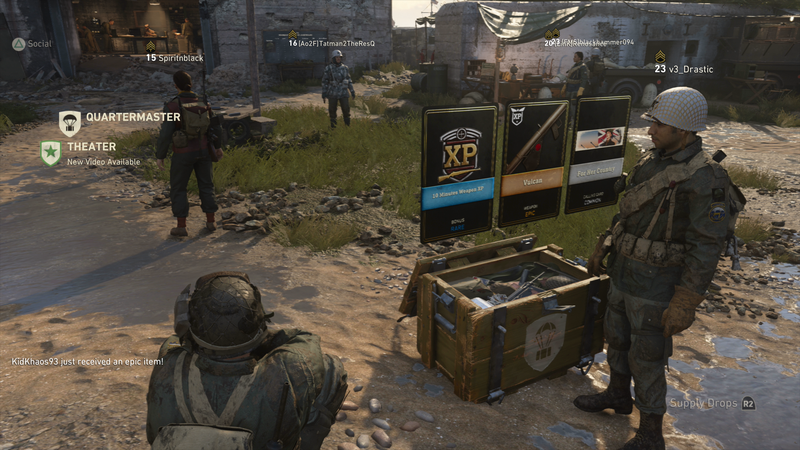 Illustration for article titled Call of Duty WWII Players Can Watch Each Other Open Loot Boxes
